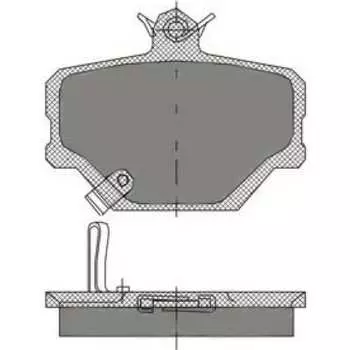 Колодки тормозные SCT