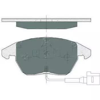 Колодки тормозные SCT SP367