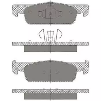 Колодки тормозные SCT SP663