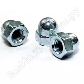 Колпачковая гайка качественный крепеж М6 DIN1587 (190 шт.) 0301250