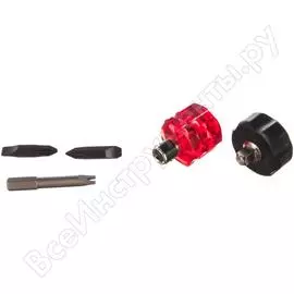 Комбинированная отвертка с набором насадок "мини" JTC JTC-3612