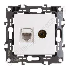 Комбинированная розетка ЭРА 12-3110-01 Б0027441