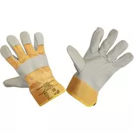 Комбинированные кожаные перчатки Элит-Профи