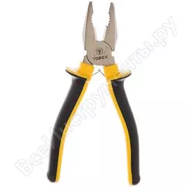 Комбинированные плоскогубцы topex 180 мм 32d123