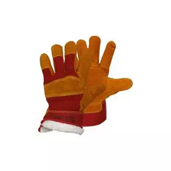 Комбинированные спилковые перчатки S. GLOVES NEKKAR искусственный мех, р.10.5 31881-10.5