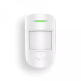Комбинированный датчик движения и разбития стекла ajax combiprotect white