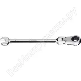 Комбинированный трещоточный шарнирный гаечный ключ ЗУБР ПРОФ. 27101-08