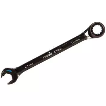 Комбинированный трещоточный ключ 12 мм с двусторонней трещоткой sata 43608