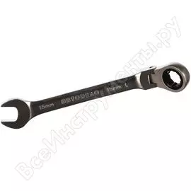 Трещоточный шарнирный комбинированный ключ Автоdело 30215 13537