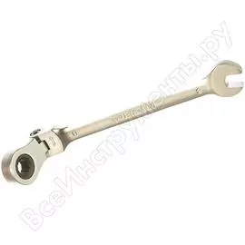 Трещоточный шарнирный комбинированный ключ Автоdело 30204 14838