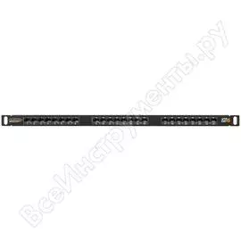 Неэкранированная коммутационная коммутационная панель NIKOMAX NMC-RP24UE2-HU-BK