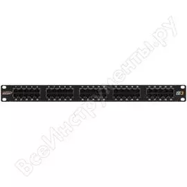 Коммутационная коммутационная панель NIKOMAX NMC-RP50UC3-1U-BK
