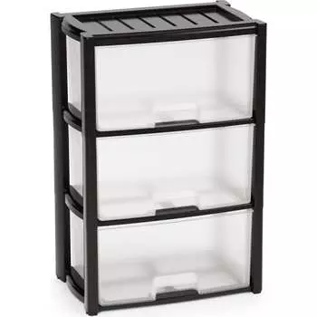 Комод ЗПИ "Альтернатива" Колорит 3-х секцион. черный М7924