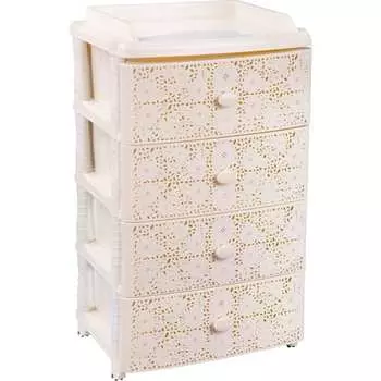 Комод ЗПИ "Альтернатива" Лаура 4-х секцион. широкий сл.кость М6839