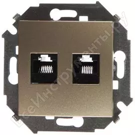 Компьютерная двойная розетка Simon 1591552-034