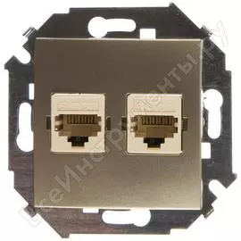 Компьютерная двойная розетка Simon 1591593-034