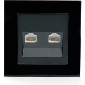 Компьютерная двухместная розетка STEKKER