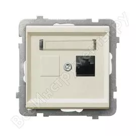 Компьютерная розетка Ospel Sonata GPK-1R/K/m/27