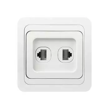 Компьютерная телефонная розетка Smartbuy Марс SBE-02w-S1-RJPH