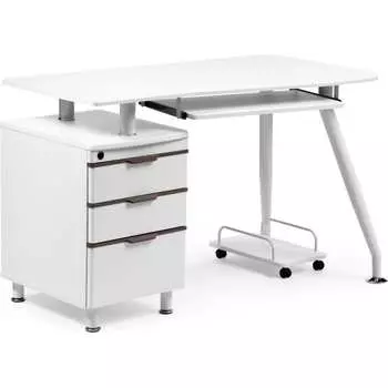 Компьютерный стол Woodville Erida white 11889