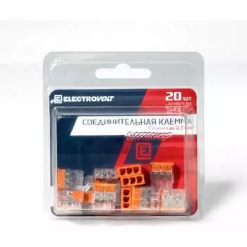 Компактная 3-проводная клемма ELECTROVOLT 2273-203 ЦБ-00015534