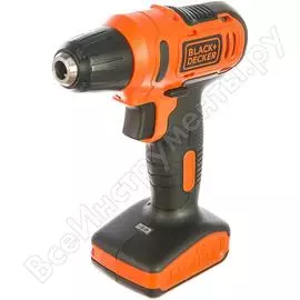 Компактная аккумуляторная дрель-шуруповерт black&amp;decker ld12sp