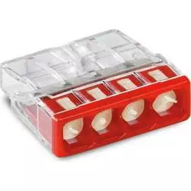 Компактная четырехпроводная клемма WAGO