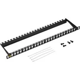 Компактная неэкранированная наборная патч-панель LANMASTER LAN-PPC24OK-UTP