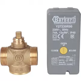 Компактный двухходовой зональный клапан stout сервопривод 230v нр 1 svm-0070-200125