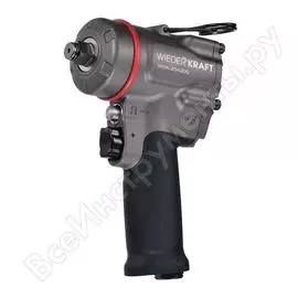 Компактный пневматический ударный гайковерт WIEDERKRAFT 1/2", 1200 Нм, 119 мм WDK-20420S