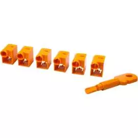 Комплект блокираторов коннектора LANMASTER LAN-SEC45-CL-SET-OR