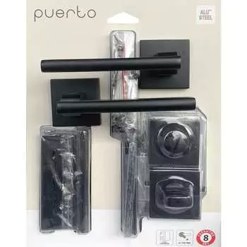 Комплект дверной фурнитуры PUERTO SET 514-03 2070PL 2S Black