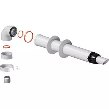 Комплект дымохода KRATS АНТИЛЕД 60/100 - 1000мм (Baxi (кроме Nova/Classic), Ariston, Vaillant, Viessmann, Kiturami, Mizudo, KTL-01B-075