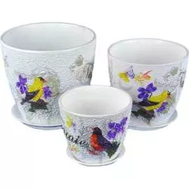 Комплект горшков для цветов Сады Аурики