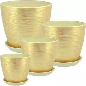 Комплект горшков Сады Аурики Роспись Бутон РС57 68266