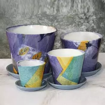 Комплект из 4х горшков Сады Аурики