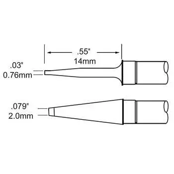 Комплект картриджей-наконечников для MFR-H4 METCAL TFP-BLP2