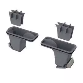 Комплект комбинированных гидрозатворов для нержавеющих желобов Alca Plast