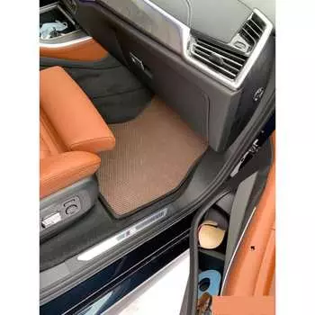 Комплект ковриков в салон lada (ваз) 2106 1976 - 2006, черный ромб с черным кантом DuffCar