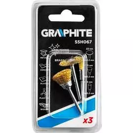 Комплект латунных проволочных щеток GRAPHITE