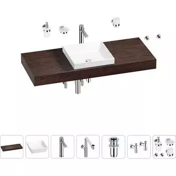 Комплект мебели для ванной комнаты с раковиной Wellsee