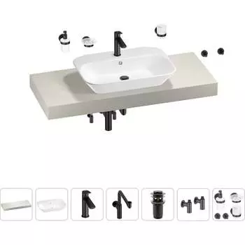 Комплект мебели для ванной комнаты с раковиной Wellsee