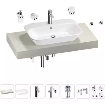 Комплект мебели для ванной комнаты с раковиной Wellsee