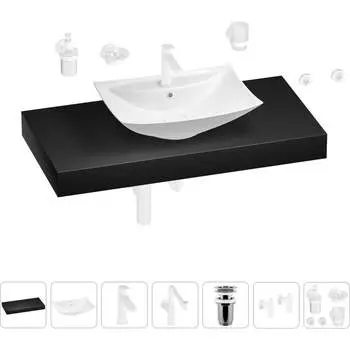 Комплект мебели для ванной комнаты с раковиной Wellsee