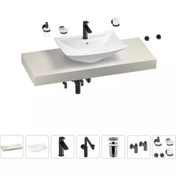 Комплект мебели для ванной комнаты с раковиной Wellsee