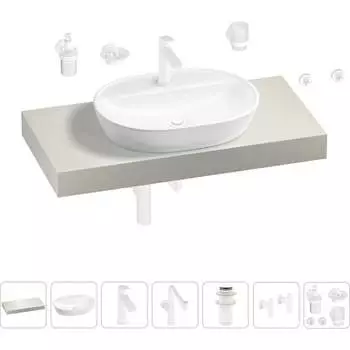 Комплект мебели для ванной комнаты с раковиной Wellsee
