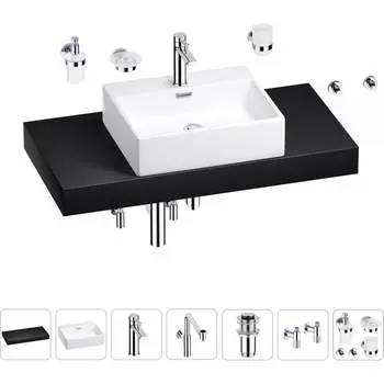 Комплект мебели для ванной комнаты с раковиной Wellsee