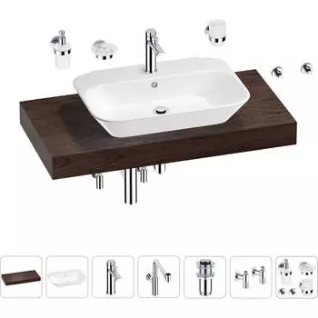 Комплект мебели для ванной комнаты с раковиной Wellsee