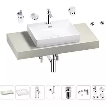 Комплект мебели для ванной комнаты с раковиной Wellsee