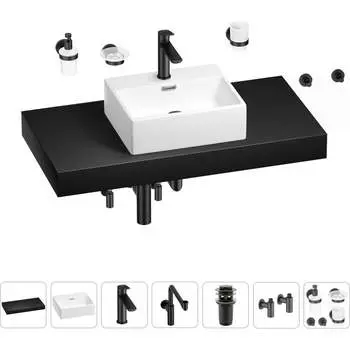 Комплект мебели для ванной комнаты с раковиной Wellsee
